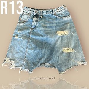 EUC R13 crossover drop crotch jean - 27